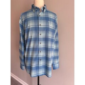 Southern Tide‎ Mens Plaid Long Sleeve Button Down Shirt Coastal Blue Casual